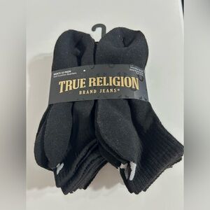 NWT Men’s True Religion 12‎ pack half cushion mid crew socks